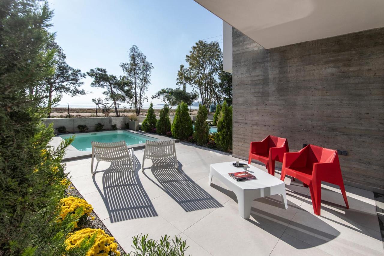 Ikies 3 Modern Eco-Friendly Private Seaview Signature Villas With A Pool Volos Esterno foto