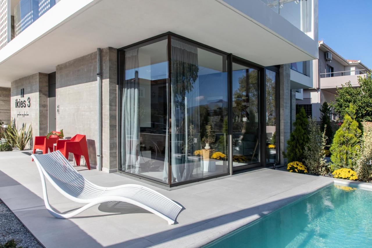 Ikies 3 Modern Eco-Friendly Private Seaview Signature Villas With A Pool Volos Esterno foto
