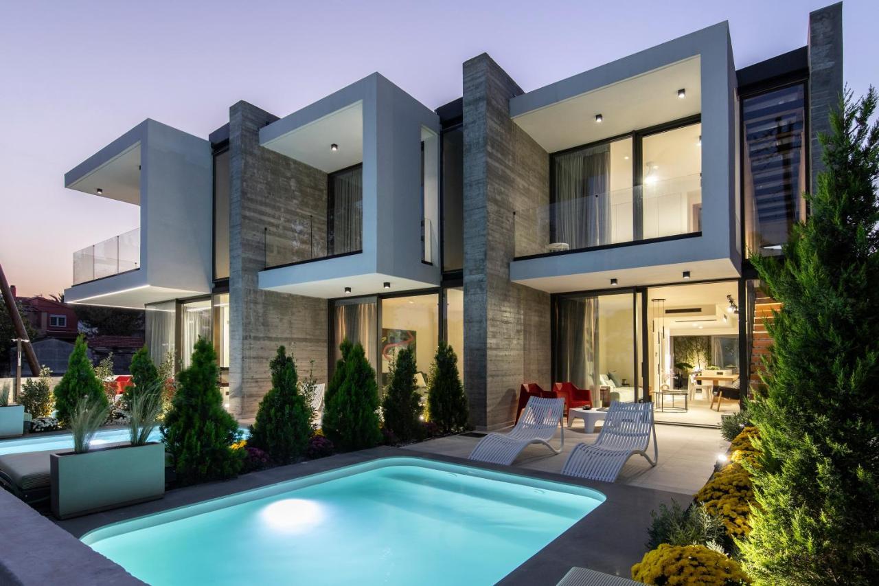 Ikies 3 Modern Eco-Friendly Private Seaview Signature Villas With A Pool Volos Esterno foto