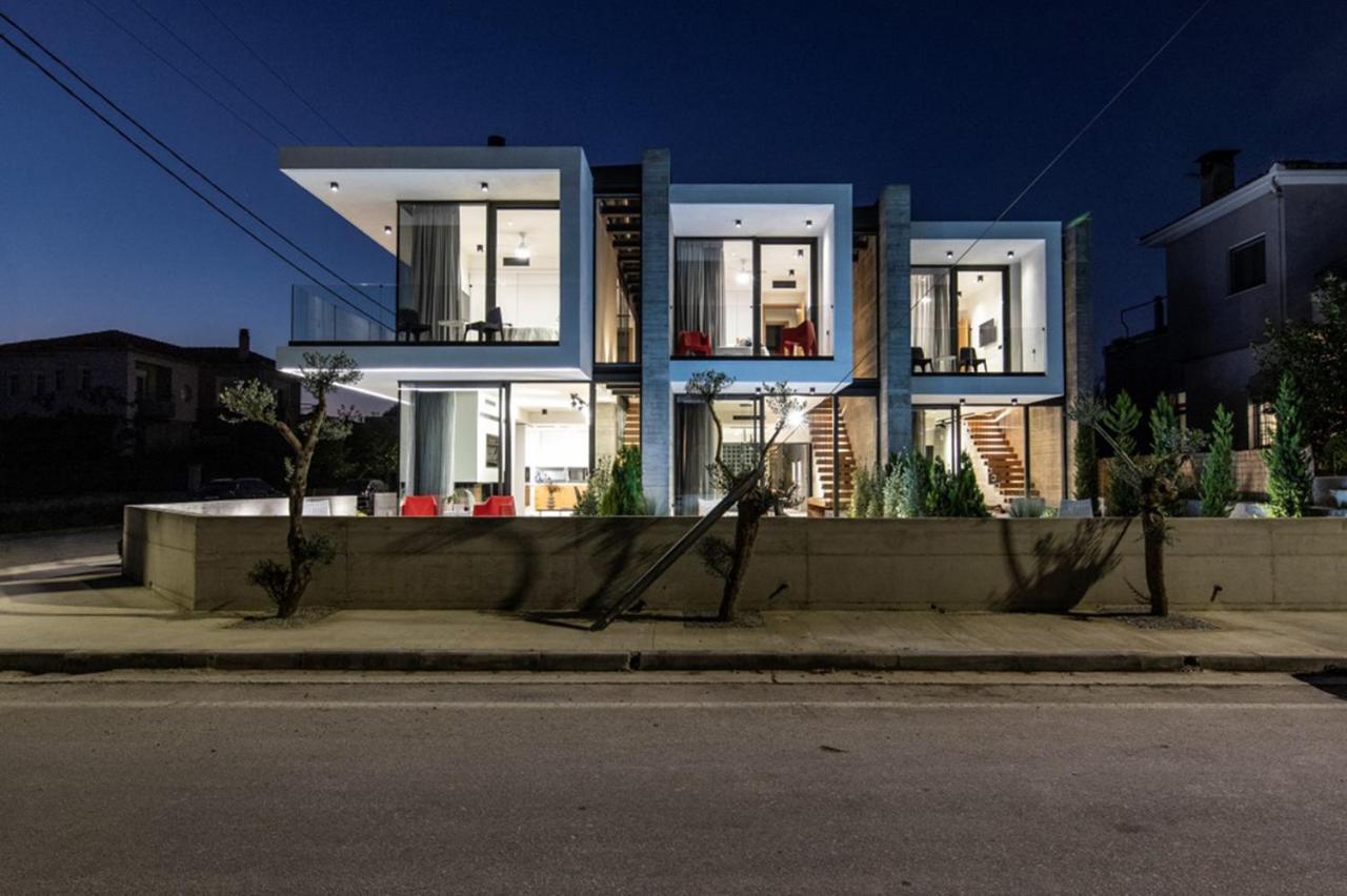 Ikies 3 Modern Eco-Friendly Private Seaview Signature Villas With A Pool Volos Esterno foto